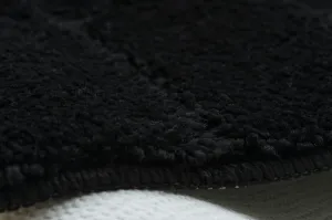Kúpeľňový koberček SUPREME LINES línie, čierny