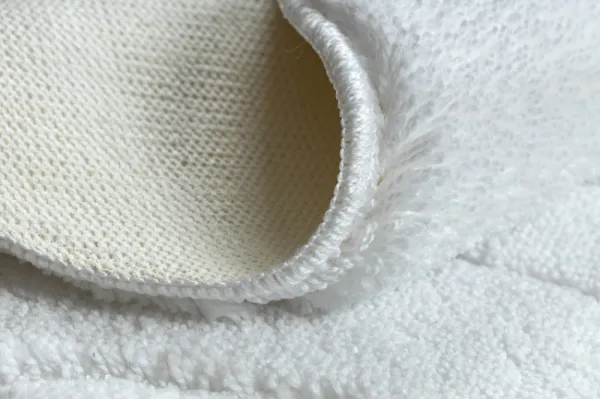 Kúpeľňový koberček SUPREME WAVES vlny, biely kruh