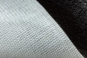 Kúpeľňový koberček SUPREME WAVES vlny, čierny