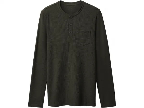 esmara Men Pánske tričko s dlhým rukávom (tmavozelená, XL (56/58))