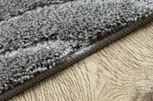 Kúpeľňový koberček SUPREME WAVES vlny, sivý