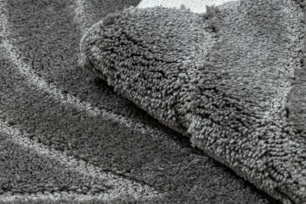 Sada kúpeľňových koberčekov SUPREME WAVES vlny, sivá