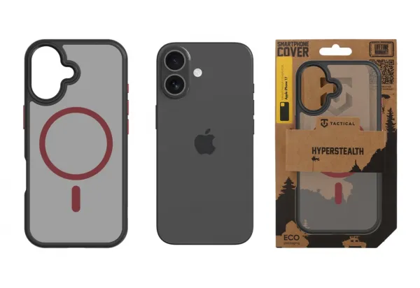Tactical MagForce Hyperstealth kryt pre Apple iPhone 17, Tactical, Čierno-červený