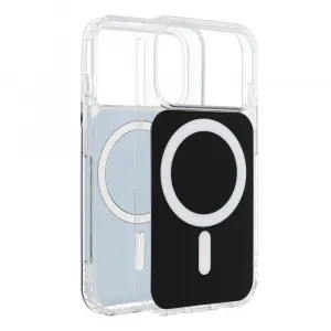 OEM Clear Fusion kryt s MagSafe pre Apple iPhone 17 Pro Max, Čierny