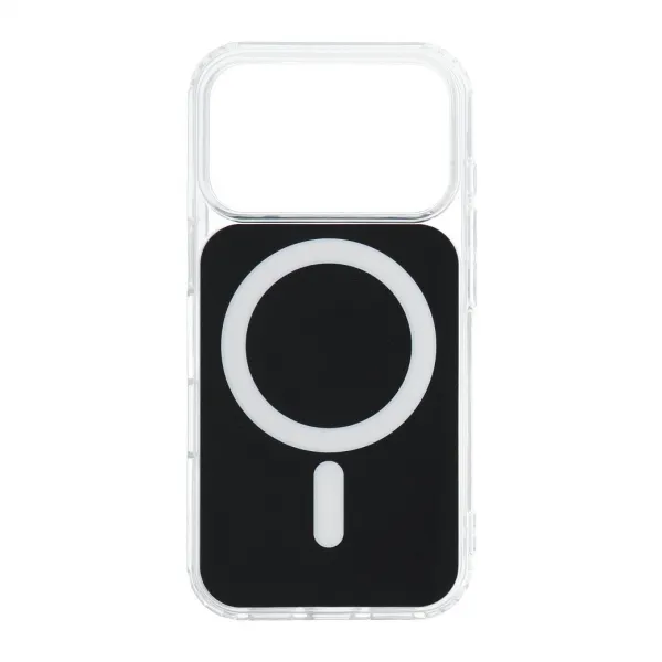 OEM Clear Fusion kryt s MagSafe pre Apple iPhone 17 Pro Max, Čierny