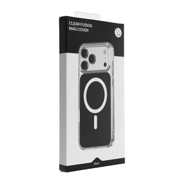 OEM Clear Fusion kryt s MagSafe pre Apple iPhone 17 Pro Max, Čierny