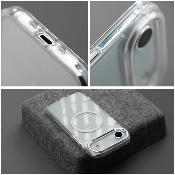 OEM Frame kryt s MagSafe pre Apple iPhone 17 Pro Max, Transparentný