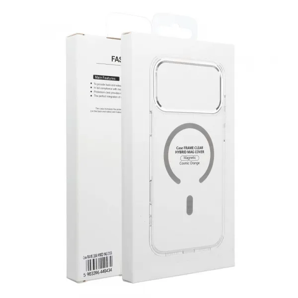 OEM Frame kryt s MagSafe pre Apple iPhone 17 Pro Max, Transparentný