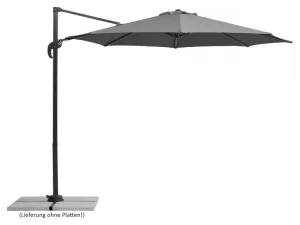 Schneider Slnečník Rhodos Junior antracitový pr. 300 cm