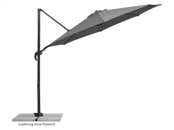 Schneider Slnečník Rhodos Junior antracitový pr. 300 cm