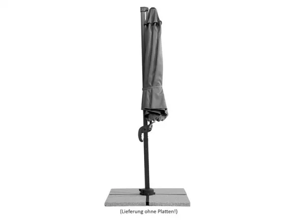 Schneider Slnečník Rhodos Junior antracitový pr. 300 cm