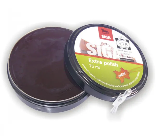 Leštidlo na vojenskú obuv SIGAL Extra Polish, 75ml - hnedé