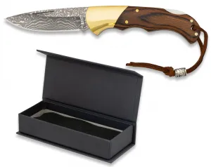 Nôž zatvárací lovecký ALBAINOX Damascus MA18750 - damaškový