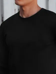 Pánske tričko s dlhým rukávom čierne
