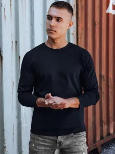 Pánske tričko s dlhým rukávom tmavomodré