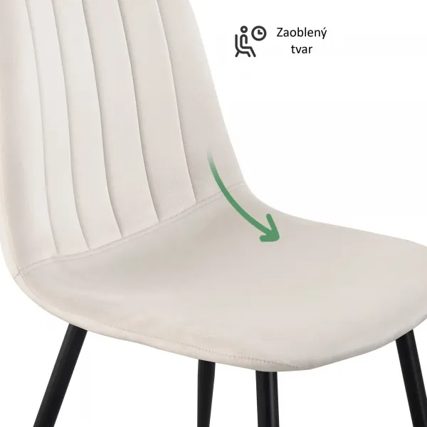 Ak furniture Čalouněná jídelní židle Lumo béžová