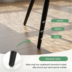 Ak furniture Čalouněná jídelní židle Milo béžová