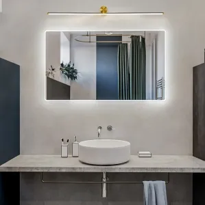 TooLight Kúpeľňové LED svietidlo APP1348-W 61,5 cm temne zlaté/neutrálna biela