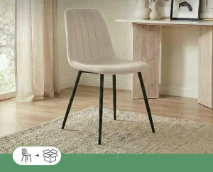Ak furniture Čalouněná jídelní židle Lumo béžová