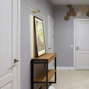 TooLight Kúpeľňové LED svietidlo APP1348-W 61,5 cm temne zlaté/neutrálna biela