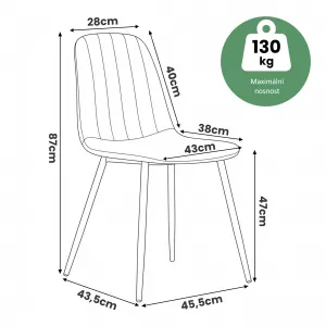 Ak furniture Čalouněná jídelní židle Lumo béžová