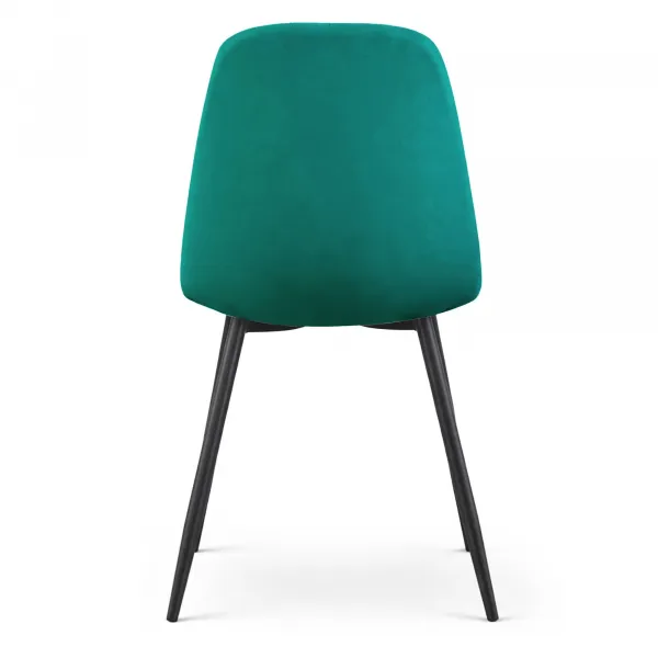 Ak furniture Čalouněná jídelní židle Lumo lahvově zelená