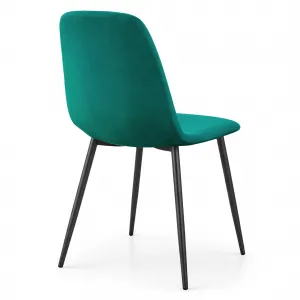 Ak furniture Čalouněná jídelní židle Lumo lahvově zelená