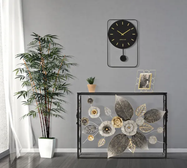 Mauro Ferretti Konferenčný stolík Glamy Dark 112 cm čierny/viacfarebný