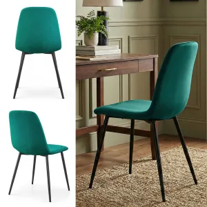 Ak furniture Čalouněná jídelní židle Lumo lahvově zelená