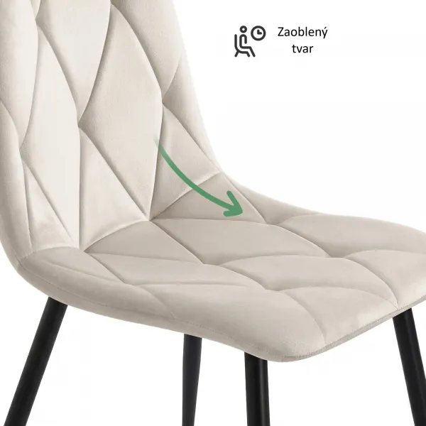 Ak furniture Čalouněná jídelní židle Milo béžová