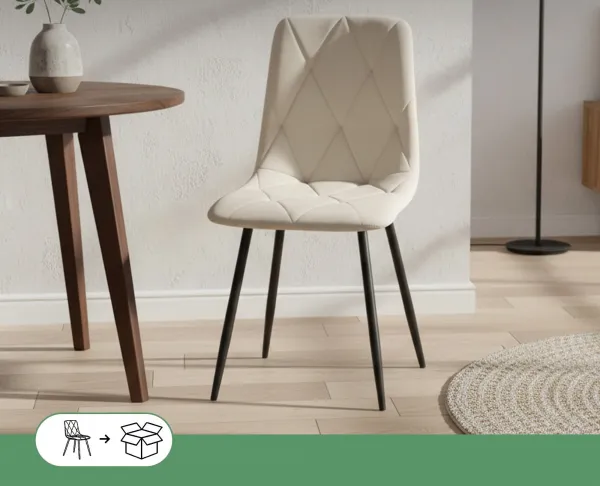 Ak furniture Čalouněná jídelní židle Milo béžová