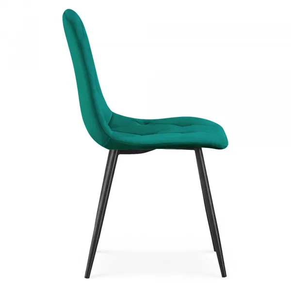 Ak furniture Čalouněná jídelní židle Milo lahvově zelená