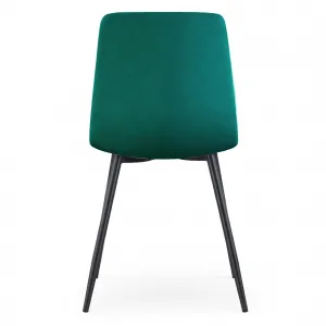 Ak furniture Čalouněná jídelní židle Milo lahvově zelená