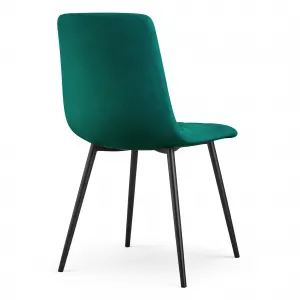 Ak furniture Čalouněná jídelní židle Milo lahvově zelená