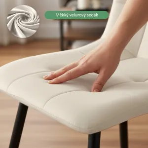 Ak furniture Čalouněná jídelní židle Nero béžová