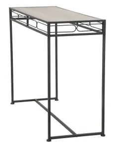 Mauro Ferretti Konzolový stolík Essential 110 cm čierny/hnedý
