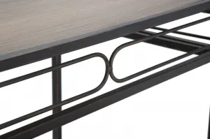 Mauro Ferretti Konzolový stolík Essential 110 cm čierny/hnedý