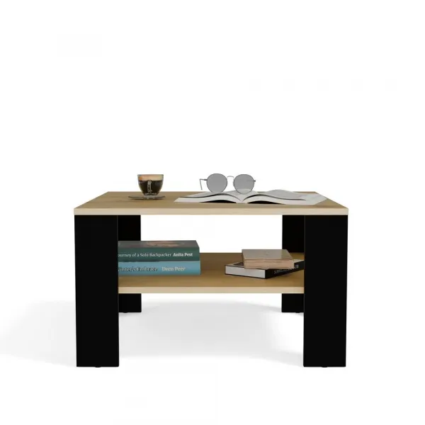 TP Living Konferenčný stolík Lawa Square 68 cm dub artisan/čierny