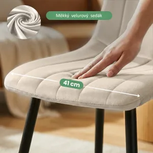 Ak furniture Čalouněná jídelní židle Livo béžová