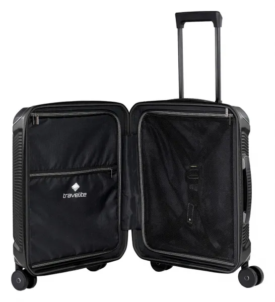 Palubný kufor na notebook Travelite Millennium S Front pocket Black