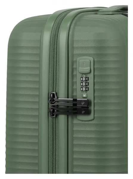 Palubný kufor Travelite Air Stripe S Slim Green