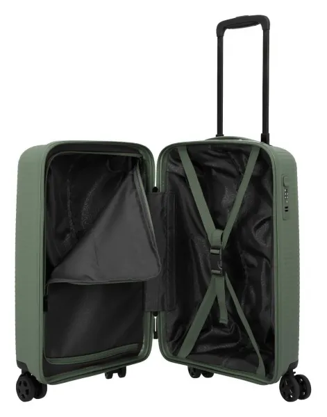 Palubný kufor Travelite Air Stripe S Slim Green