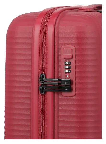 Palubný kufor Travelite Air Stripe S Slim Red