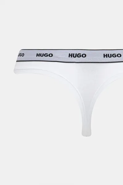 3PACK dámske tangá HUGO biele (50545680 100) M