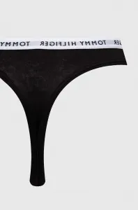 3PACK dámske tangá Tommy Hilfiger čierna (UW0UW02829 0R7) L