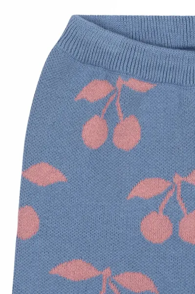 Detské bavlnené nohavice Konges Sløjd LAPIS KNIT PANTS GOTS