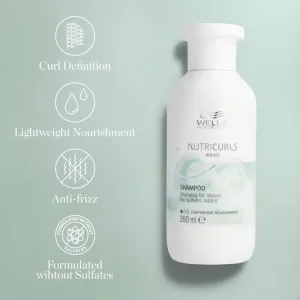Wella Professionals Nutricurls Waves hydratačný šampón pre vlnité vlasy 1000 ml