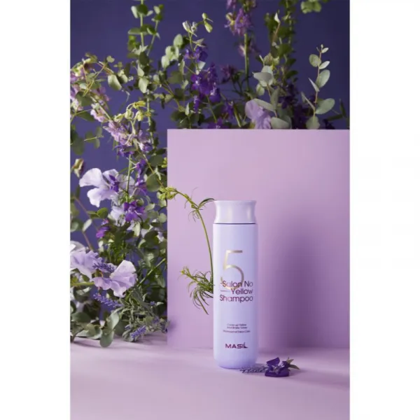 MASIL 5 Salon No Yellow fialový šampón neutralizujúci žlté tóny 300 ml