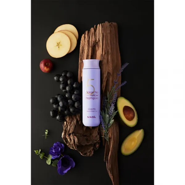 MASIL 5 Salon No Yellow fialový šampón neutralizujúci žlté tóny 300 ml