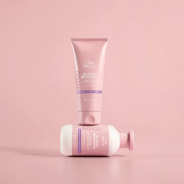 Wella Professionals Invigo Blonde Recharge fialový kondicionér neutralizujúci žlté tóny 200 ml